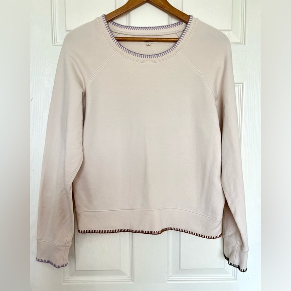 Madewell Stitched Shrunken Sweatshirt Size L - Picture 9 of 11